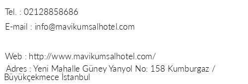 Mavi Kumsal Hotel Kumburgaz telefon numaralar, faks, e-mail, posta adresi ve iletiim bilgileri